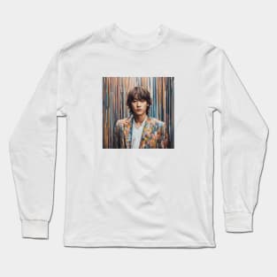 digital image with Kim Tae-hyung Long Sleeve T-Shirt